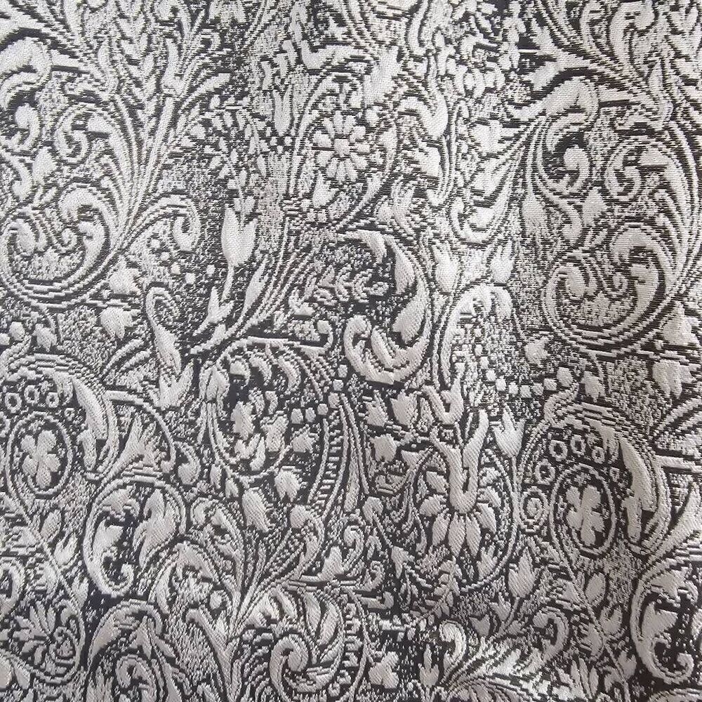 J Jill Petite Size 10 Silver Gold Paisley Pencil Skirt - Picture 3 of 6